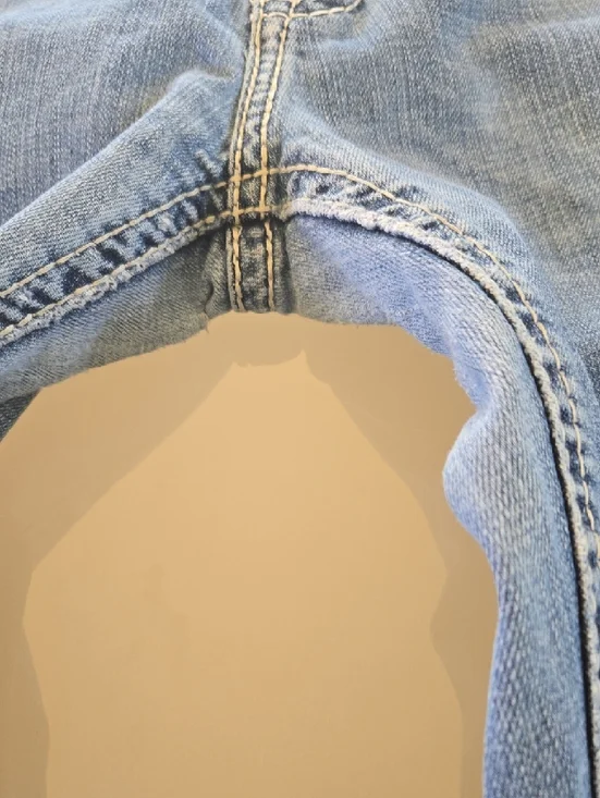 Rock & Roll Denim Light Blue Boot Cut Jeans with Embroidered Pockets - Picture 13 of 16